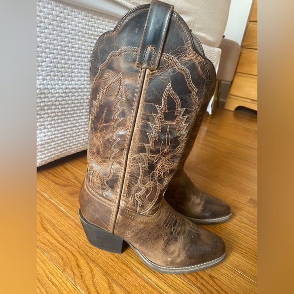 Smoky Mountain Brown Leather Cowboy Boots - Picture 1 of 6